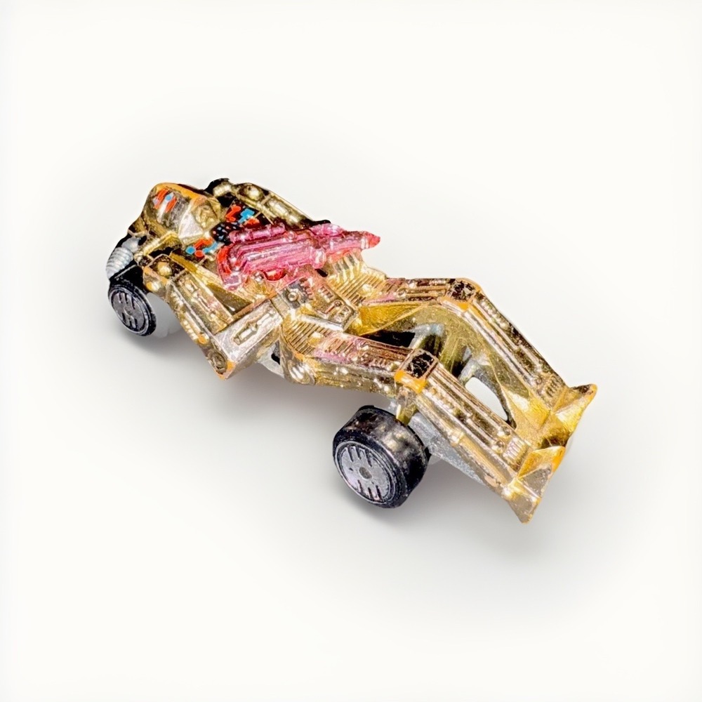 Vintage Robot Car Toy Gold Metallic Diecast‎ Vehicle